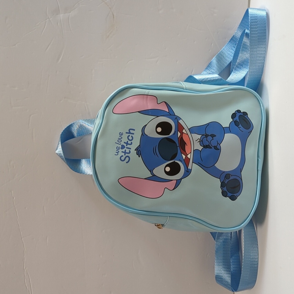 New Disney Stitch mini backpack light Blue